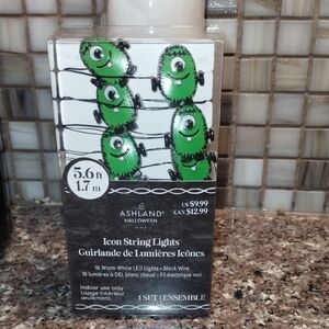 Ashland Halloween Green Monster Icon String Lights